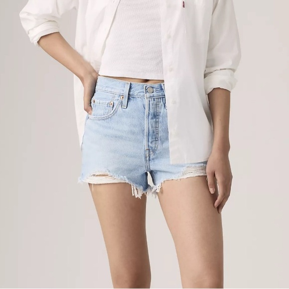 Levi’s 501® Original Fit High Rise Women’s Shorts in Luxor Heat - Picture 5 of 5